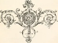 An illustration from Styles of ornament, exhibited in designs, and arranged in historical order, with descriptive text. A handbook for architects, designers, painters, sculptors, wood-carvers, chasers, modellers, cabinet-makers and artistic locksmiths as well as also for technical schools, libraries and private study (1910)