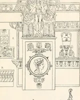 An illustration from Styles of ornament, exhibited in designs, and arranged in historical order, with descriptive text. A handbook for architects, designers, painters, sculptors, wood-carvers, chasers, modellers, cabinet-makers and artistic locksmiths as well as also for technical schools, libraries and private study (1910)