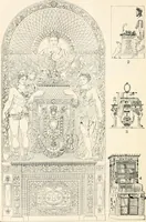 An illustration from Styles of ornament, exhibited in designs, and arranged in historical order, with descriptive text. A handbook for architects, designers, painters, sculptors, wood-carvers, chasers, modellers, cabinet-makers and artistic locksmiths as well as also for technical schools, libraries and private study (1910)