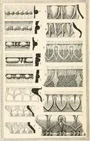 An illustration from Styles of ornament, exhibited in designs, and arranged in historical order, with descriptive text. A handbook for architects, designers, painters, sculptors, wood-carvers, chasers, modellers, cabinet-makers and artistic locksmiths as well as also for technical schools, libraries and private study (1910)