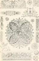 An illustration from Styles of ornament, exhibited in designs, and arranged in historical order, with descriptive text. A handbook for architects, designers, painters, sculptors, wood-carvers, chasers, modellers, cabinet-makers and artistic locksmiths as well as also for technical schools, libraries and private study (1910)