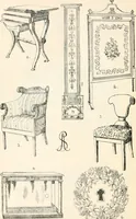 An illustration from Styles of ornament, exhibited in designs, and arranged in historical order, with descriptive text. A handbook for architects, designers, painters, sculptors, wood-carvers, chasers, modellers, cabinet-makers and artistic locksmiths as well as also for technical schools, libraries and private study (1910)