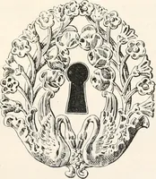 An illustration from Styles of ornament, exhibited in designs, and arranged in historical order, with descriptive text. A handbook for architects, designers, painters, sculptors, wood-carvers, chasers, modellers, cabinet-makers and artistic locksmiths as well as also for technical schools, libraries and private study (1910)