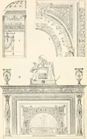 An illustration from Styles of ornament, exhibited in designs, and arranged in historical order, with descriptive text. A handbook for architects, designers, painters, sculptors, wood-carvers, chasers, modellers, cabinet-makers and artistic locksmiths as well as also for technical schools, libraries and private study (1910)