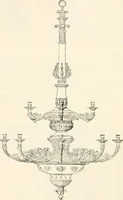 An illustration from Styles of ornament, exhibited in designs, and arranged in historical order, with descriptive text. A handbook for architects, designers, painters, sculptors, wood-carvers, chasers, modellers, cabinet-makers and artistic locksmiths as well as also for technical schools, libraries and private study (1910)
