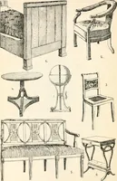 An illustration from Styles of ornament, exhibited in designs, and arranged in historical order, with descriptive text. A handbook for architects, designers, painters, sculptors, wood-carvers, chasers, modellers, cabinet-makers and artistic locksmiths as well as also for technical schools, libraries and private study (1910)