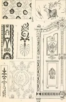 An illustration from Styles of ornament, exhibited in designs, and arranged in historical order, with descriptive text. A handbook for architects, designers, painters, sculptors, wood-carvers, chasers, modellers, cabinet-makers and artistic locksmiths as well as also for technical schools, libraries and private study (1910)