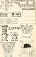 An illustration from Styles of ornament, exhibited in designs, and arranged in historical order, with descriptive text. A handbook for architects, designers, painters, sculptors, wood-carvers, chasers, modellers, cabinet-makers and artistic locksmiths as well as also for technical schools, libraries and private study (1910)