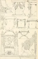 Picture 70 of 639 from Styles of ornament, exhibited in designs, and arranged in historical order, with descriptive text. A handbook for architects, designers, painters, sculptors, wood-carvers, chasers, modellers, cabinet-makers and artistic locksmiths as well as also for technical schools, libraries and private study (1910), leaf 93
