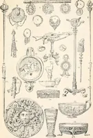 An illustration from Styles of ornament, exhibited in designs, and arranged in historical order, with descriptive text. A handbook for architects, designers, painters, sculptors, wood-carvers, chasers, modellers, cabinet-makers and artistic locksmiths as well as also for technical schools, libraries and private study (1910)