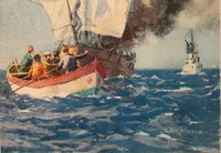 An illustration from Submarine and anti-submarine (1919)