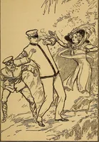 An illustration from The submarine boys and the spies : or, Dodging the sharks of the deep (1910)