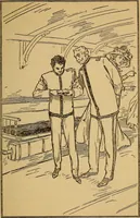 An illustration from The submarine boys and the spies : or, Dodging the sharks of the deep (1910)