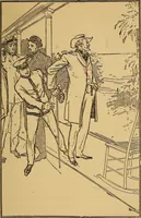 An illustration from The submarine boys and the spies : or, Dodging the sharks of the deep (1910)