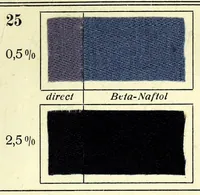 Picture 3 of 12 from Substantive Farbstoffe auf Baumwoll-Stückware. Band II : Entwicklungs- und Nachbehandlungs-Farbstoffe = Substantive colours on cotton piece goods. Volume II : dyestuffs for developing and for after-treatment (1920), leaf 43