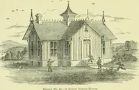 An illustration from Suburban homes for city business men. A description of the country, with a statement of the inducements offered on the life of the Erie railway (1867)