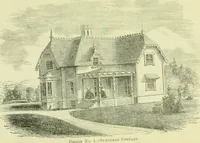 An illustration from Suburban homes for city business men. A description of the country, with a statement of the inducements offered on the life of the Erie railway (1867)