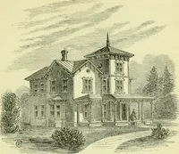 An illustration from Suburban homes for city business men. A description of the country, with a statement of the inducements offered on the life of the Erie railway (1867)