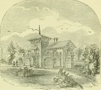 An illustration from Suburban homes for city business men. A description of the country, with a statement of the inducements offered on the life of the Erie railway (1867)