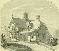 An illustration from Suburban homes for city business men. A description of the country, with a statement of the inducements offered on the life of the Erie railway (1867)
