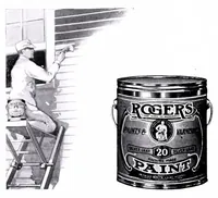 An illustration from Suggestions for practical & artistic home decoration : compliments of Rood & Chapman, general merchandise, paints, oils, varnishes, etc., Baltic, Conn. : agents for Rogers paints & varnishes. (1901)