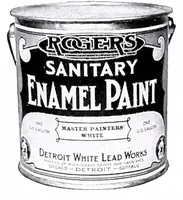 An illustration from Suggestions for practical and artistic home construction : Rogers paints & varnishes. (1918)
