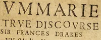 An illustration from A summarie and true discourse of Sir Francis Drakes VVest Indian voyage. : VVherein were taken, the townes of Saint Iago, Sancto Domingo, Cartagena and Saint Augustine. : With geographicall mappes exactly describing each of the townes with their scituations, and the manner of the armies approaching to the winning of them (1596)