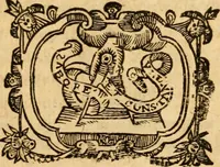 An illustration from The Summe of a conference at Terling in Essex, Januarie 11, 1643 : held between 3 ministers ... opponents pleading for infants baptisme, and 2 catabaptists ... respondents denying .. (1644)