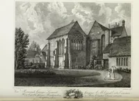 An illustration from A supplement to the second edition of Mr. Bentham's History & antiquities of the cathedral & conventual church of Ely : comprising enlarged accounts of the monastery, lady chapel, Prior Crawden's chapel, the palaces and other buildings connected with the See and the church : with lists of the chancellors, vicars general, officials, commissaries, chief justices of the Isle of Ely, &c. : also, notes, architectural, biographical, historical and explanatory (1817)