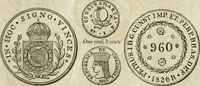 Picture 32 of 132 from Supplement to Thompson's Bank note reporter, containing 750 fac-similes of the various gold and silver coins, most generally found in circulation (1850), leaf 12