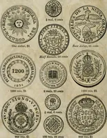 Picture 36 of 132 from Supplement to Thompson's Bank note reporter, containing 750 fac-similes of the various gold and silver coins, most generally found in circulation (1850), leaf 13