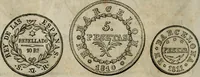 Picture 52 of 132 from Supplement to Thompson's Bank note reporter, containing 750 fac-similes of the various gold and silver coins, most generally found in circulation (1850), leaf 19
