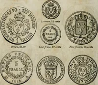 Picture 56 of 132 from Supplement to Thompson's Bank note reporter, containing 750 fac-similes of the various gold and silver coins, most generally found in circulation (1850), leaf 21