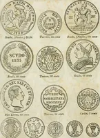 An illustration from Supplement to Thompson's Bank note reporter, containing 750 fac-similes of the various gold and silver coins, most generally found in circulation (1850)