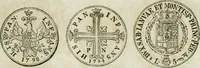 An illustration from Supplement to Thompson's Bank note reporter, containing 750 fac-similes of the various gold and silver coins, most generally found in circulation (1850)