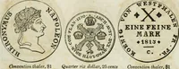 Picture 98 of 132 from Supplement to Thompson's Bank note reporter, containing 750 fac-similes of the various gold and silver coins, most generally found in circulation (1850), leaf 34