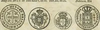 Picture 3 of 132 from Supplement to Thompson's Bank note reporter, containing 750 fac-similes of the various gold and silver coins, most generally found in circulation (1850), leaf 4
