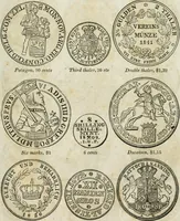 An illustration from Supplement to Thompson's Bank note reporter, containing 750 fac-similes of the various gold and silver coins, most generally found in circulation (1850)