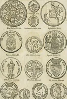 An illustration from Supplement to Thompson's Bank note reporter, containing 750 fac-similes of the various gold and silver coins, most generally found in circulation (1850)