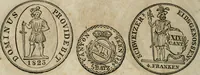 Picture 123 of 132 from Supplement to Thompson's Bank note reporter, containing 750 fac-similes of the various gold and silver coins, most generally found in circulation (1850), leaf 43