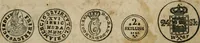 Picture 130 of 132 from Supplement to Thompson's Bank note reporter, containing 750 fac-similes of the various gold and silver coins, most generally found in circulation (1850), leaf 45