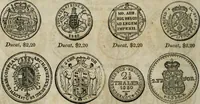 Picture 19 of 132 from Supplement to Thompson's Bank note reporter, containing 750 fac-similes of the various gold and silver coins, most generally found in circulation (1850), leaf 7
