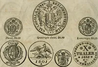 Picture 26 of 132 from Supplement to Thompson's Bank note reporter, containing 750 fac-similes of the various gold and silver coins, most generally found in circulation (1850), leaf 9