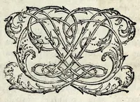 An illustration from Supplementum de scriptoribus vel scriptis ecclesisaticis [sic] a Bellarmino omissis : ad annum 1460, vel ad artem typographicam inventam (1686)