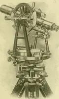 An illustration from Surveying ; a manual of practical instruction in the art of plane surveying, including plotting, leveling, triangulation, line running, cross-sectioning, traversing, and other details of field work (1910)