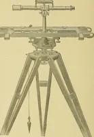 An illustration from Surveying ; a manual of practical instruction in the art of plane surveying, including plotting, leveling, triangulation, line running, cross-sectioning, traversing, and other details of field work (1910)