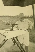 An illustration from Surveying ; a manual of practical instruction in the art of plane surveying, including plotting, leveling, triangulation, line running, cross-sectioning, traversing, and other details of field work (1910)