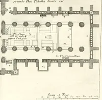 Picture 13 of 32 from A survey of the cathedrals of York, Durham, Carlisle, Chester, Man, Litchfield, Hereford, Worcester, Gloucester, Bristol, Lincoln, Ely, Oxford, Peterborough, Canterbury, Rochester, London, Winchester, Chichester, Norwich, Salisbury, Wells, Exeter, St. Davids, Landaff, Bangor, and St. Asaph : containing an history of their foundations, builders, antient monuments, and inscriptions, endowments, alienations, sales of lands, patronages ... : with an exact account of all the churches and chapels in each diocese, distinguished under their proper archdeaconries and deanries, to what saints dedicated, who patrons of them, and to what religious houses appropriated : the whole extracted from numerous collections out of the registers of every particular see ... : and illustrated with thirty-two curious draughts ... : in three volumes (1742), leaf 317