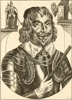 An illustration from A survey of England's champions and truths faithfull patriots; or, A Chronological recitement of the principall proceedings of the most worthy commanders of the prosperous armies raised for the preservation of religion, the Kings Majesties Person, the Privileges of Parliament, and the liberty of the subject, [etc.]; with a most exact narration of the several victories, as also the number of commanders and soldiers that have been slain on both sides since these uncivill civill wars began (1647)