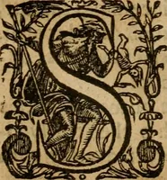 An illustration from A survey of the summe of church-discipline : wherein the way of the churches of New-England is warranted out of the Word, and all exceptions of weight, which are made against it, answered: Whereby also it will appear to the judicious reader, that something more must be said, then yet hath been, before their principles can be shaken, or they should be unsetled in their practice (1648)